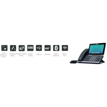 YEALINK Telefon - SIP-T57W VoIP 16 vonalas LCD Érintőképernyős, BT, Wi-Fi, USB, 2xLAN, POE YEALINK