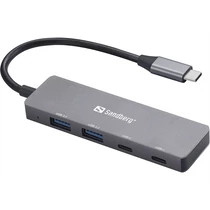 SANDBERG Hub és elosztó, USB-C to 2xUSB-A + 2xUSB-C Hub Sandberg