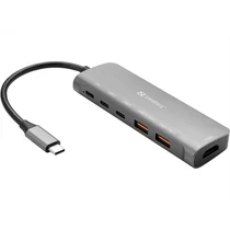 SANDBERG USB-C Dokkoló HDMI + 2xUSB-A + 2xUSB-C + PD100W Sandberg