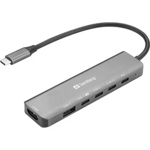 SANDBERG USB-C 6-in-1 MediaDock, 6xUSB / 1xHDMI Sandberg