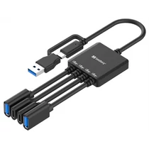 SANDBERG USB-C / A to 2A + 2C Splitter Sandberg