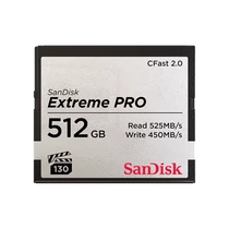 SANDISK 173409, CFAST EXTREME PRO KÁRTYA, 512GB, 525MB / SEC. SanDisk