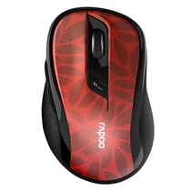 RAPOO "M500"BLUETOOTH (3.0 + 4.0) + 2,4GHZ VEZ.NÉLK. EGÉR, PIROS