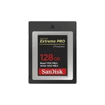 SANDISK 186485, CFEXPRESS EXTREME PRO® KÁRTYA 128GB, Type B, 1700MB / s, 1200MB / s, SanDisk
