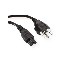 NETWORK CABLE EURO PLUG/2-PIN FEMALE 1.8 M BLACK