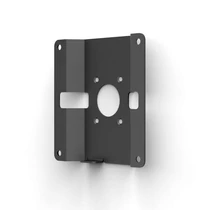 WALL MOUNT BRACKET WITH SECURITY SLOT BLACK