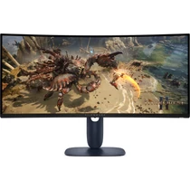 DELL Alienware Ívelt Monitor 34" AW3425DWM WQHD 3440x1440, 180Hz, VA, 21:9, 3000:1, 400cd, 4ms, DP, HDMI, fekete Dell