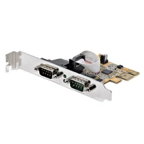 STARTECH 2xPCI-E Soros kártya to RS232 (DB9) Soros kártya Low / Full Profile STARTECH