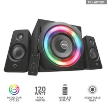 TRUST RGB-megvilágítású 2.1 hangszórókészlet 22944 (GXT 629 Tytan RGB Illuminated 2.1 Speaker Set) Trust