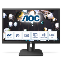 AOC MVA monitor 21.5" 22E1Q, 1920x1080, 16:9, 250cd / m2, 5ms, VGA / HDMI / DisplayPort, hangszóró AOC