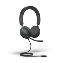 JABRA Fejhallgató - Evolve2 40 MS Teams Stereo USB-C Vezetékes, Mikrofon