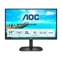 AOC VA monitor 23.8" 24B2XDAM, 1920x1080, 16:9, 4ms, 250cd / m2, 75Hz, HDMI / VGA / DVI, hangszóró