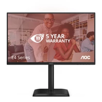 AOC IPS monitor 23,8" 24E4U 1920x1080,16:9, 300cd / m2, 4ms, VGA / HDMI / DisplayPort / 4xUSB, hangszóró, 120 Hz, áll.mag.,pivot AOC