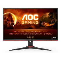 AOC Gaming 165Hz IPS monitor 23.8" 24G2SPAE / BK, 1920x1080, 16:9, 300cd / m2, 1ms, VGA / 2xHDMI / DisplayPort, hangszóró