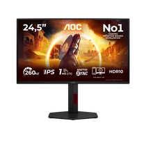 AOC IPS Gaming 260Hz monitor 24,5" 25G4ZR, 1920x1080, 16:9, 300cd / m2, 1ms, 1xHDMI / 1xDisplayPort, pivot AOC