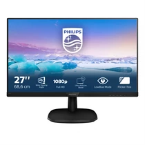 PHILIPS IPS monitor 27" 273V7QJAB / 00, 1920x1080, 16:9, 250cd / m2, 4ms, 75Hz, VGA / HDMI / DisplayPort, hangszóró