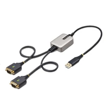 2-PORT USB SERIAL ADAPTER TO DUAL DB9 RS232 ADAPTER