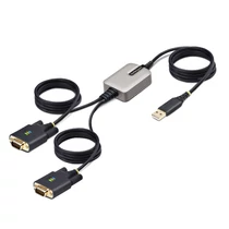 2-PORT USB SERIAL ADAPTER USB TO DUAL DB9 RS232 ADAPTER