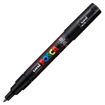 UNI POSCA Marker Pen PC-1M Extra-Fine - Black UNI