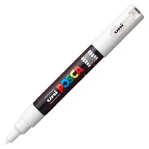 UNI POSCA Marker Pen PC-1M Extra-Fine - White UNI