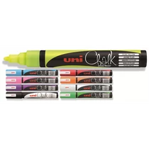 UNI Chalk Marker Pen PWE-5M Medium Bullet Tip - Black UNI