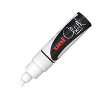 UNI Chalk Marker Pen PWE-8K Broad Chisel Tip - White UNI