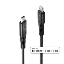 LINDY 0.5m Reinforced USB Type C to Lightning Cable