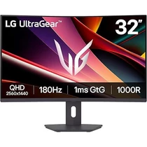 LG ívelt gaming monitor 31,5" 32G600A-B, 2560x1440, 16:9, 300cd / m2, 1ms, HDMIx2 / Displayport, 180Hz LG