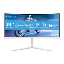 Philips EVNIA 180Hz ívelt monitor 34", 34M2C5501A / 00, 3440x1440, 21:9, 1ms, 300 cd / m2, HDMIx2 / DisplayPort / USBx4 Philips