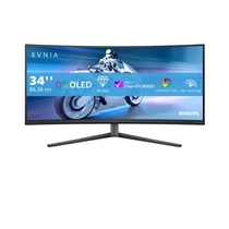 Philips EVNIA Ívelt Gaming OLED monitor 34", 34M2C6500 / 00 3440x1440, 21:9, 0,03ms, 2xHDMI / DP / 4xUSB, áll. mag., Ambiglow Philips