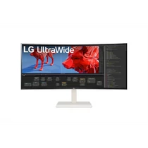 LG 144Hz Ívelt IPS monitor 37,5" 38BR85QC-W, 3840x1600, 21:9, 450cd / m2,1ms, DisplayPort / 2xHDMI / USB-C, áll.mag. LG