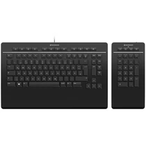 3DCONNEXION Billentyűzet - Keyboard Pro + Numpad Vezetékes, Fekete, UK 3Dconnexion