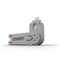 LINDY USB Type A Port Blocker Key, white