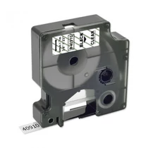 Utángyártott DYMO D1 40910 9mm x 7m átlátszó-fekete #S0720670 White Box