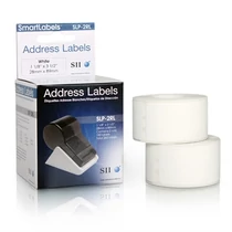 SLP-2RL WHITE LABEL 28X89MM 130 LAB/ROLL.2 ROLL/BOX