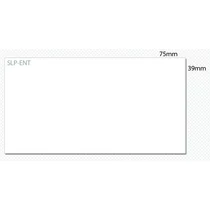 SLP-ENT WHITE TAG 39X75MM 300 LAB/ROLL 2 ROLL/BOX