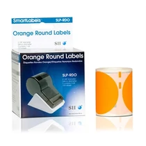 SLP-RDO ROUND ORANGE LABEL 54MM 120 LAB/ROLL 1 ROLL/BOX
