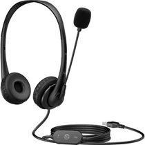 HP sztereó vezetékes fejhallgató USB G2 - fekete HP CPS ATTACH