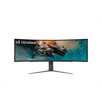 LG Ívelt Gaming 240Hz VA monitor 49" 49GR85DC, 5120x1440, 32:9, 450cd / m2, 1ms, 2xHDMI / DisplayPort / 3xUSB LG