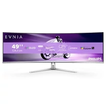 Philips EVNIA ívelt OLED monitor 49", 49M2C8900 / 00 5120x1440, 32:9, 0,03ms, 1.000 cd / m2, HDMIx2 / DP / USBx4 / USB-C (90W) Philips