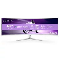 Philips Ívelt Gaming OLED monitor 49", 49M2C8900L / 0 5120x1440, 32:9, 0,03ms, 2xHDMI / DP / 4xUSB / USB-C, hangszóró, Ambiglow Philips