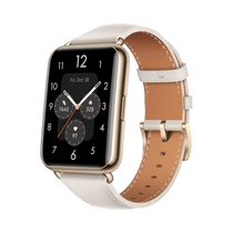 HUAWEI Watch Fit 2, Moonlight White Leather Strap