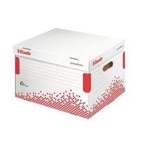 ESSELTE Archiváló konténer, újrahasznosított karton, felfelé nyíló,"Speedbox", fehér ESSELTE