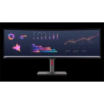 LENOVO Monitor ThinkVision P49w-30, ívelt, 49" 5120x1440 IPS, 32:9, 2000:1, 350cd / m2, 4ms, USB, USB-C, HDMI, DP Lenovo