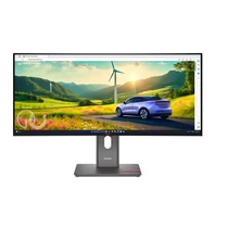 LENOVO Monitor - ThinkVision P34WD-40, 34" WQHD 3440x1440 IPS, 21:9, 2000:1, 350cd / m2, 4ms, USB A-B-C, DP, HDMI, RJ45 Lenovo