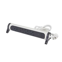 LEGRAND Elosztósor Premium 4x2P + F, túlfeszültség-védelemmel, 1,5 m vezetékkel, fehér / fekete Legrand