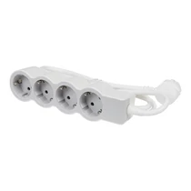 LEGRAND Elosztósor Standard 4x2P + F, 5 m vezetékkel, fehér-szürke Legrand