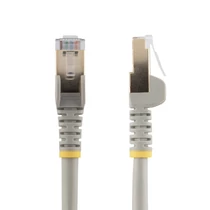 PATCH CABLE CAT6A 0.5M GREY STP 10GBIT/S M/M SNAGLESS