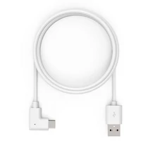 6FTUSB-A TO 90-DEGREE USB-C CABLE WHITE
