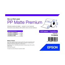 PP MATTE LABEL PREM DIE-CUT ROLL 102X76MM 1570 LABELS